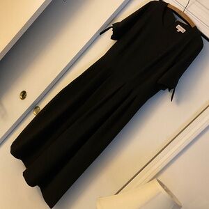 Nanette Lepore Classic Black Midi Culottes Dress